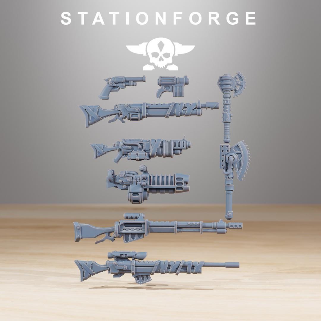 Station Forge Scavenger Rangers Builder Kit Proxy minitures Tabletop RPG Wargaming