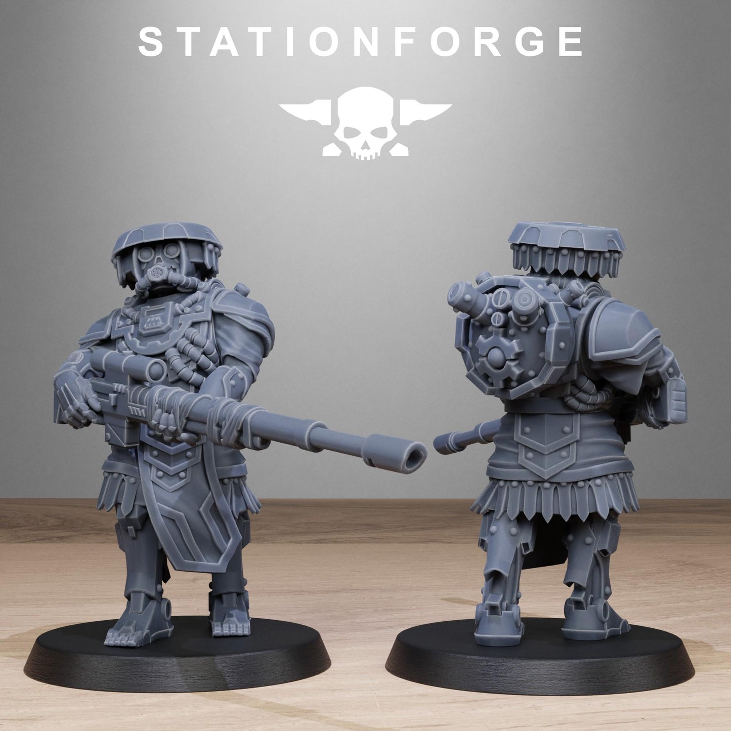 Station Forge Scavenger Snipers 3d printed proxie Wargames Minitures