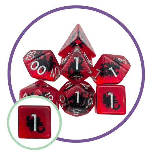 Scorpion Inclusion Dice Set