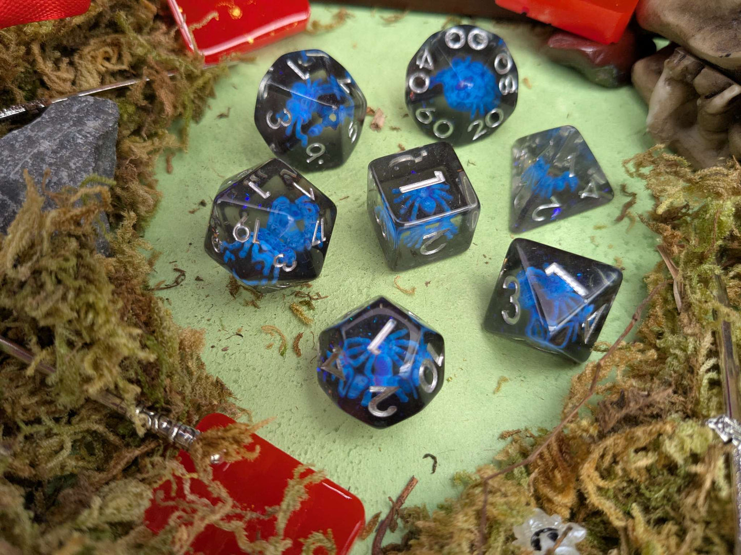 Alien Spiders Inclusion Dice Set