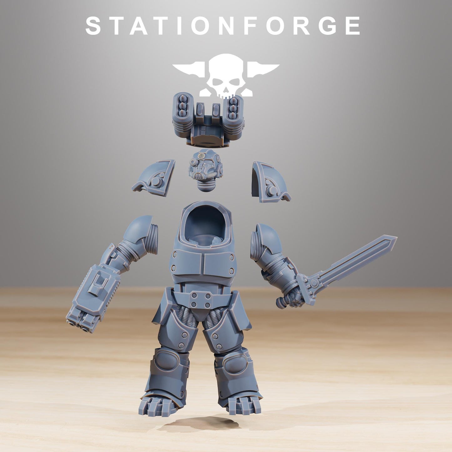 Station Forge Socratis Vanguard unit 3d printed proxie Wargames / Marines