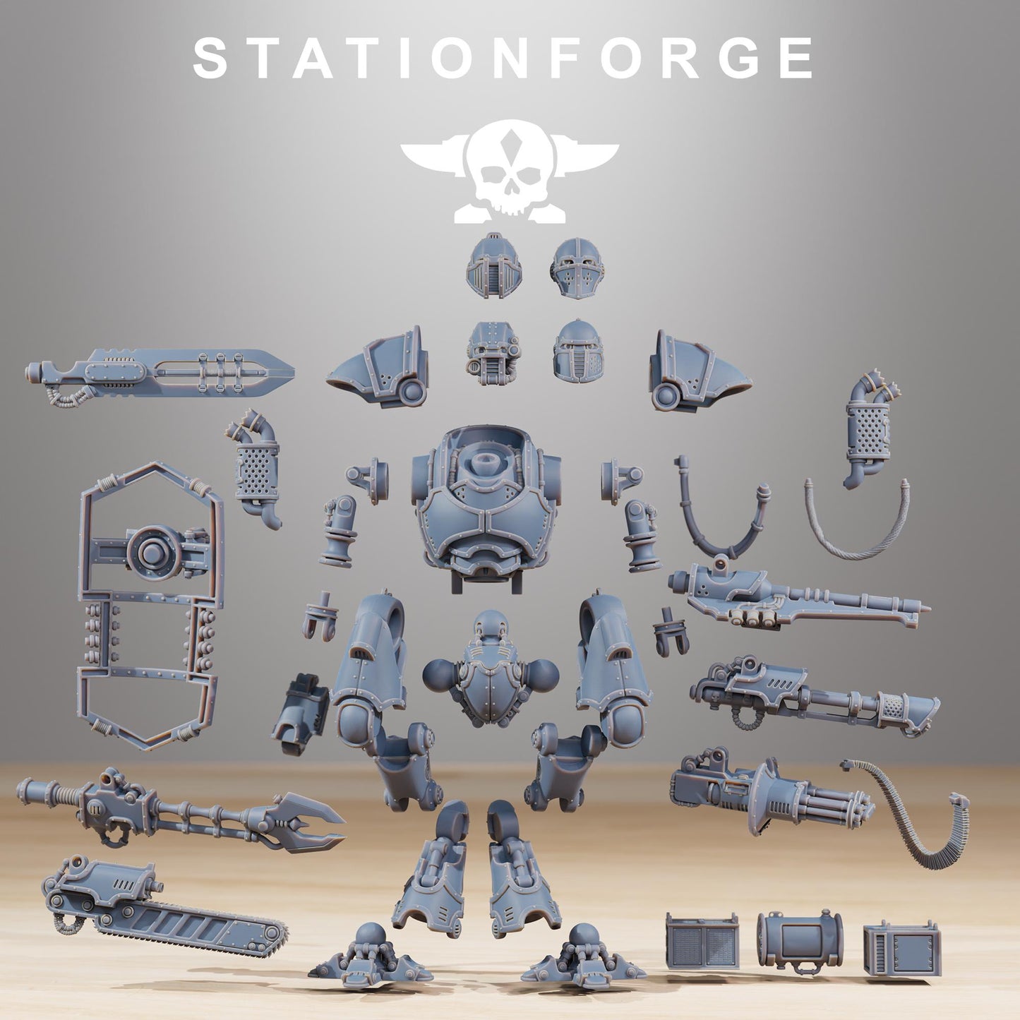 Station Forge Scavenger Armageddon big boy printed in resin and sent in parts
