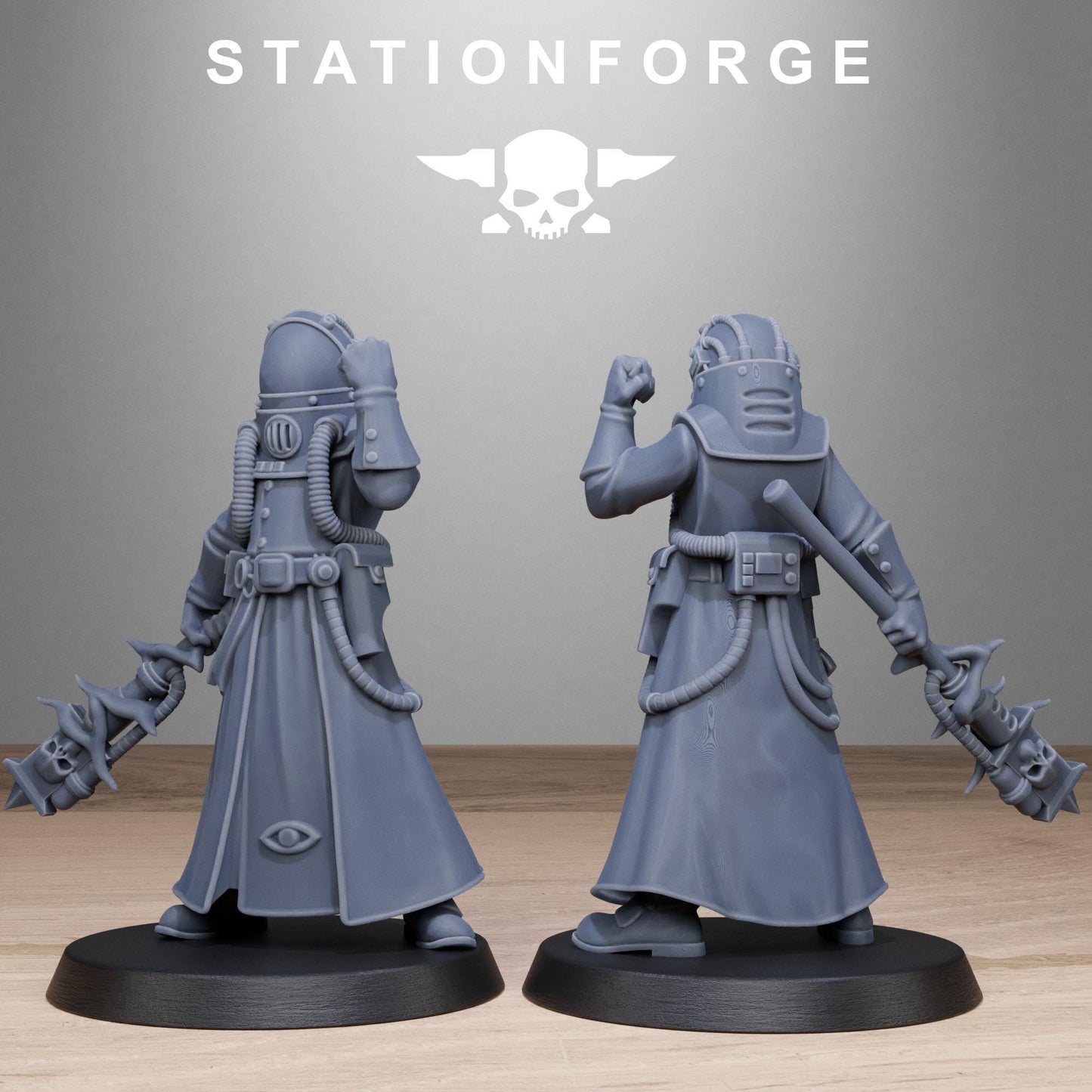 Station Forge Grimcorp Seers 3d printed proxie Wargames New Faction