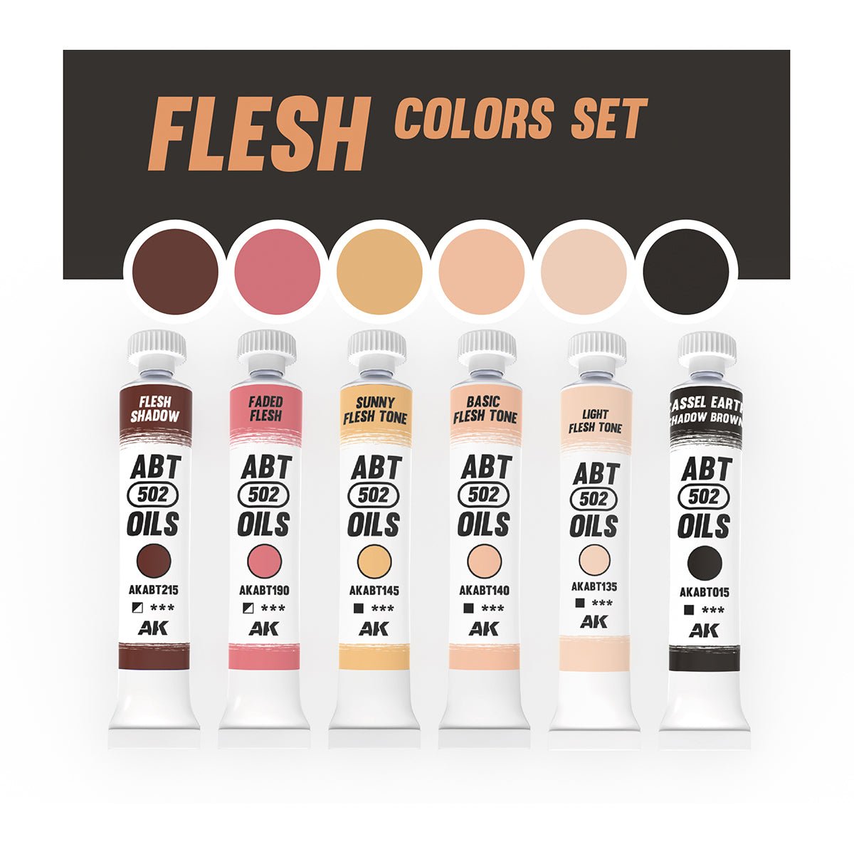 Abteilung 502 Oil Paints - Flesh Colors Set (AKABT301)