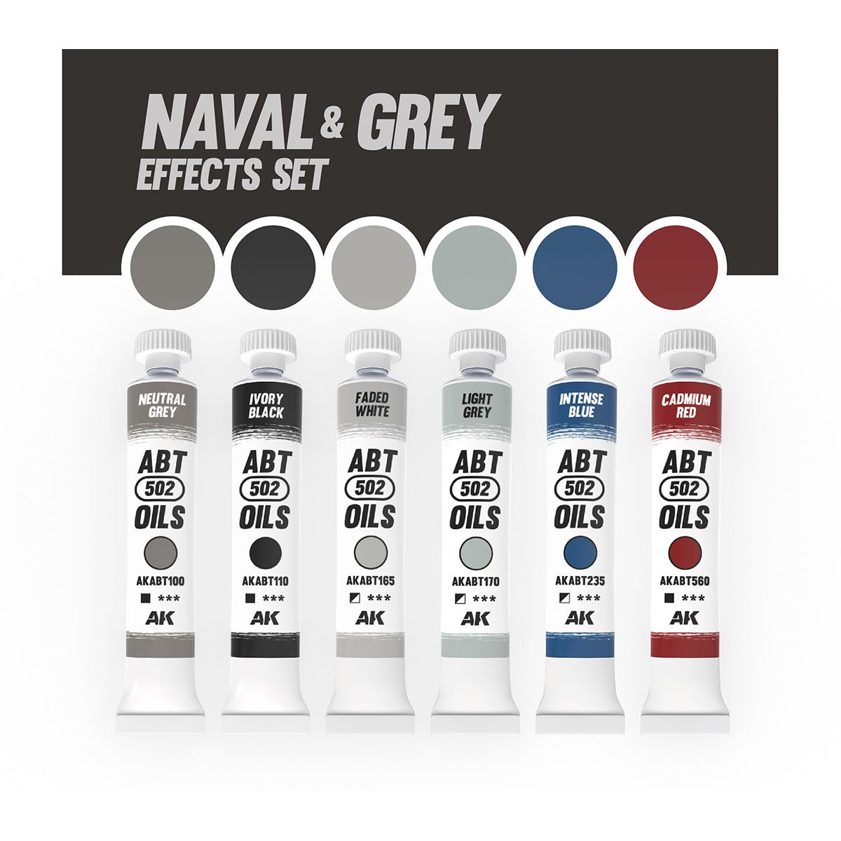 Abteilung 502 Oil Paints - Naval & Grey Effects Set (AKABT306)