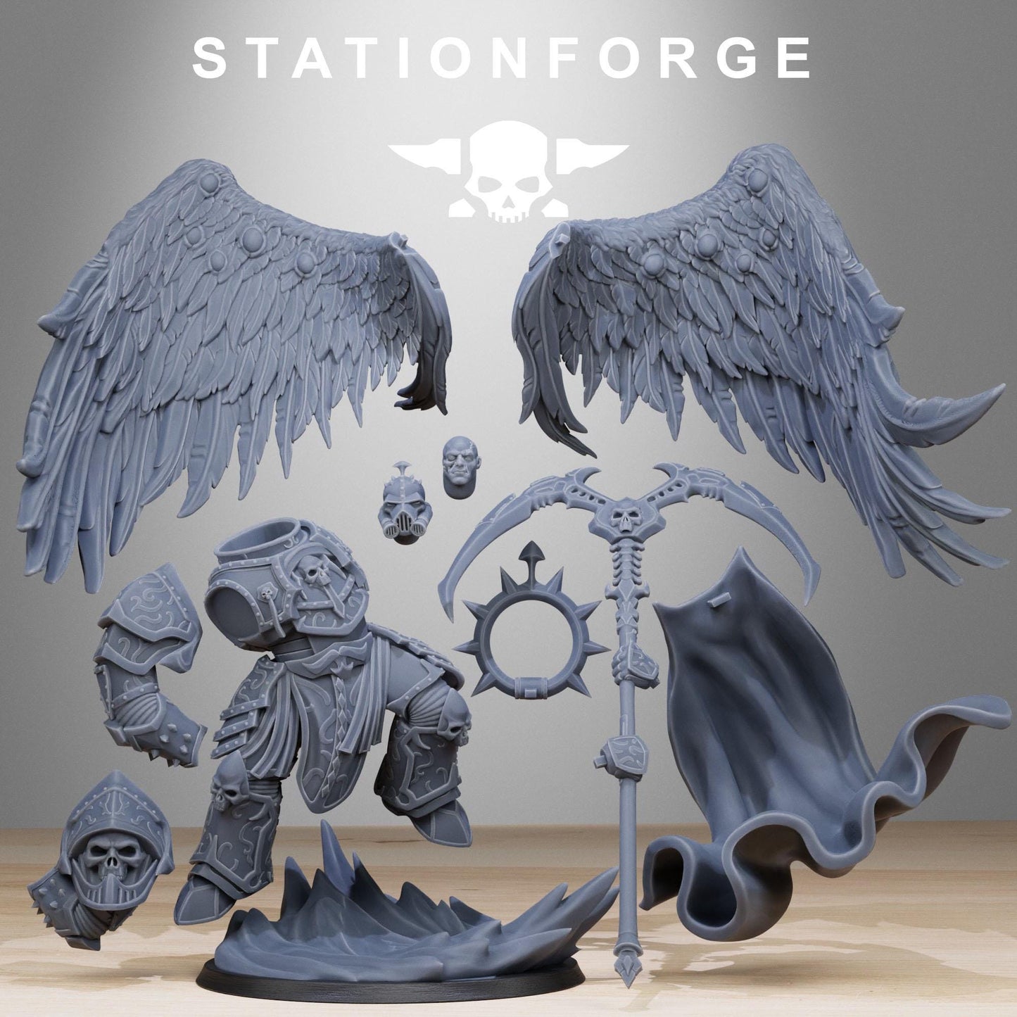 Station Forge Corrupted Archon Angel Team Proxy minitures Tabletop RPG Wargaming 2 poses to choose from