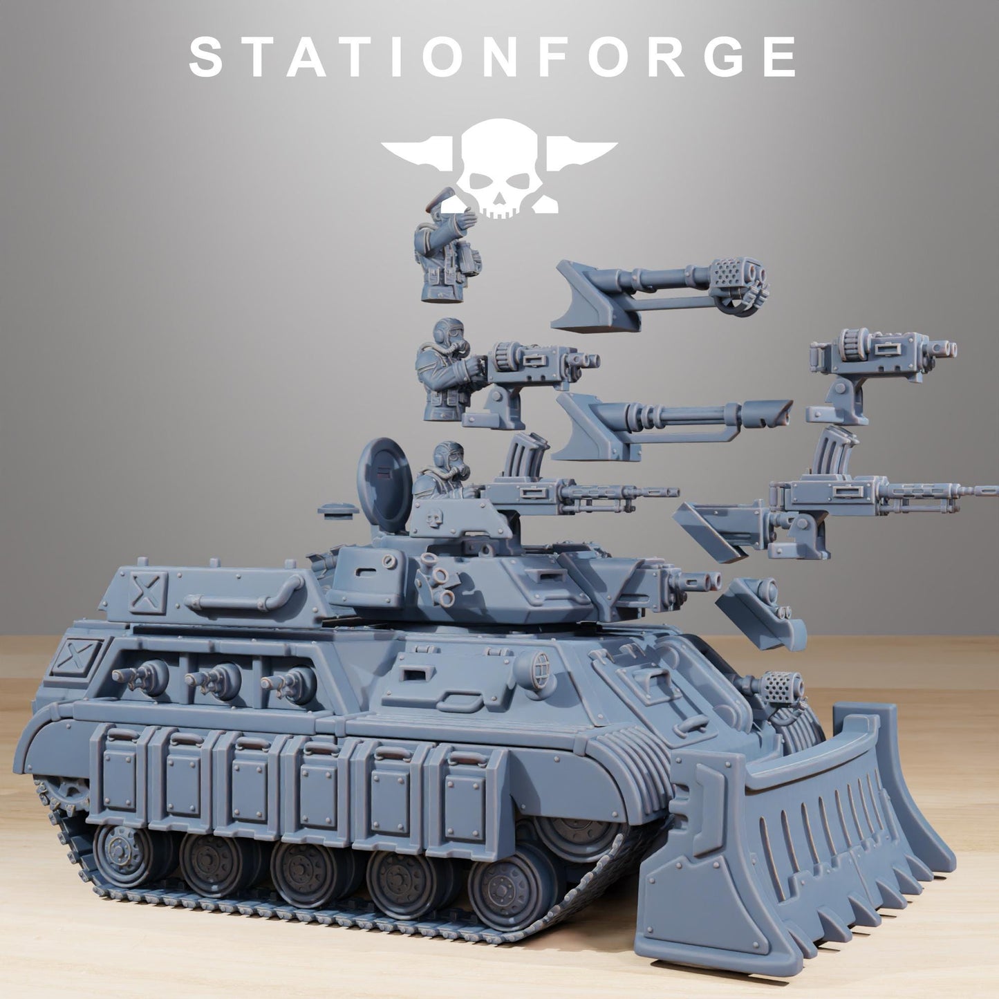 Station Forge GrimGuard Grimguard Support Tank 3d printed proxie Wargames
