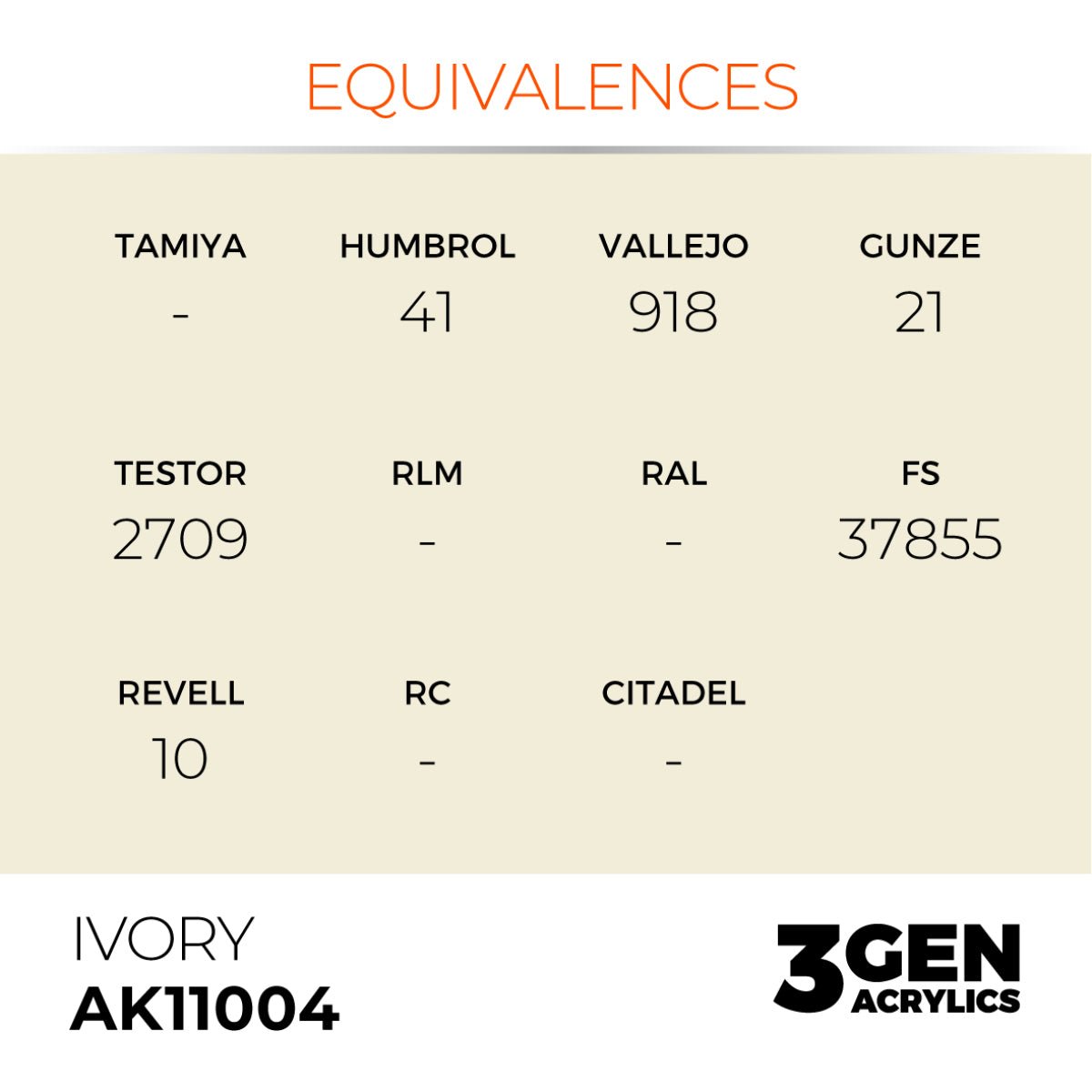 AK Interactive 3G - Ivory 17ml (AK11004)