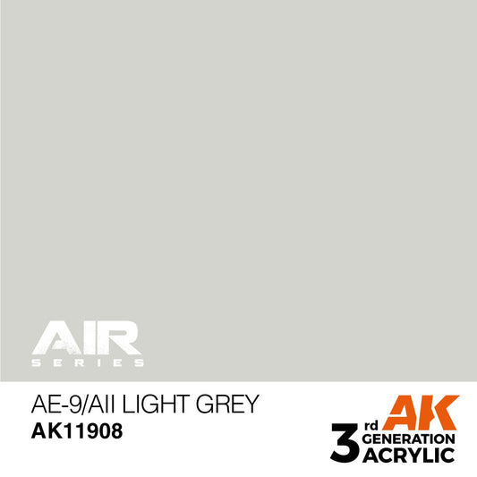 AK Interactive 3rd Gen Acrylic - AE-9/AII Light Grey (AK11908)