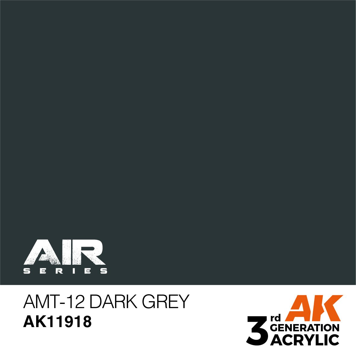 AK Interactive 3rd Gen Acrylic AMT-12 Dark Grey (AK11918)