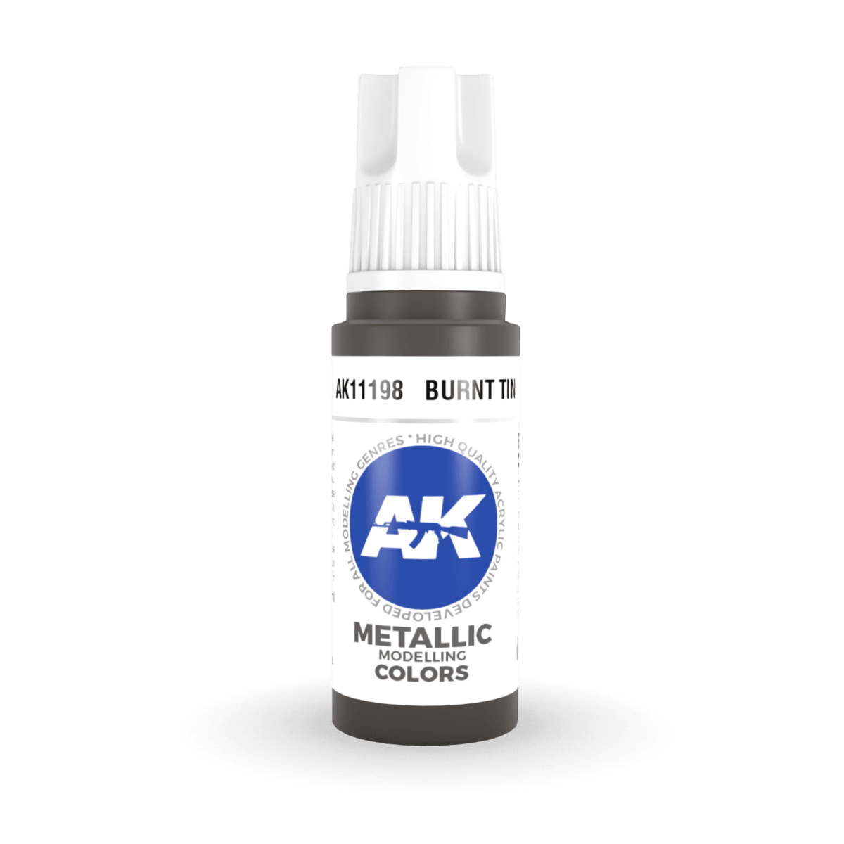 AK Interactive 3rd Gen Acrylic - Burnt Tin 17ml (AK11198)