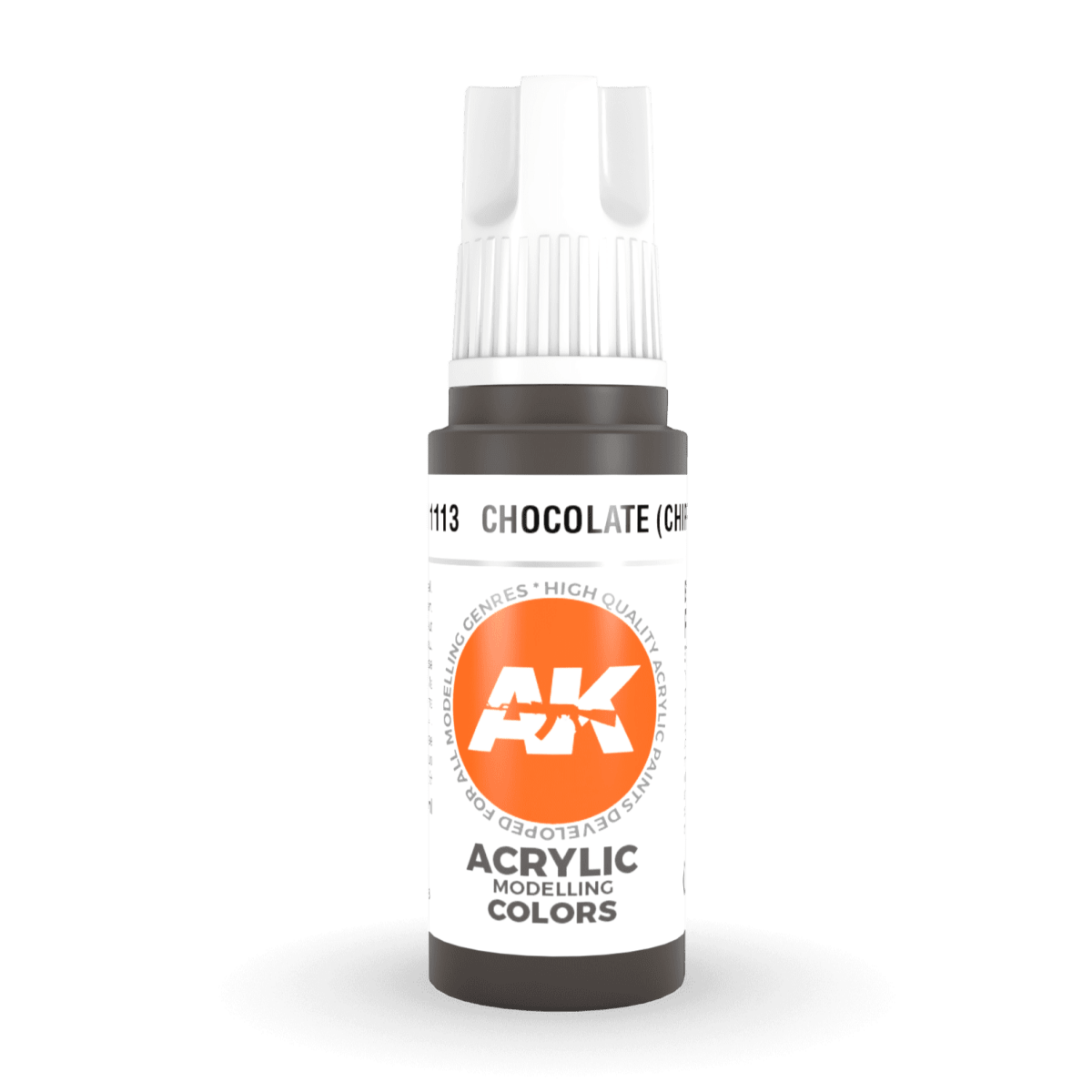 AK Interactive 3rd Gen Acrylic - Chocolate (Chipping) 17ml (AK11113)