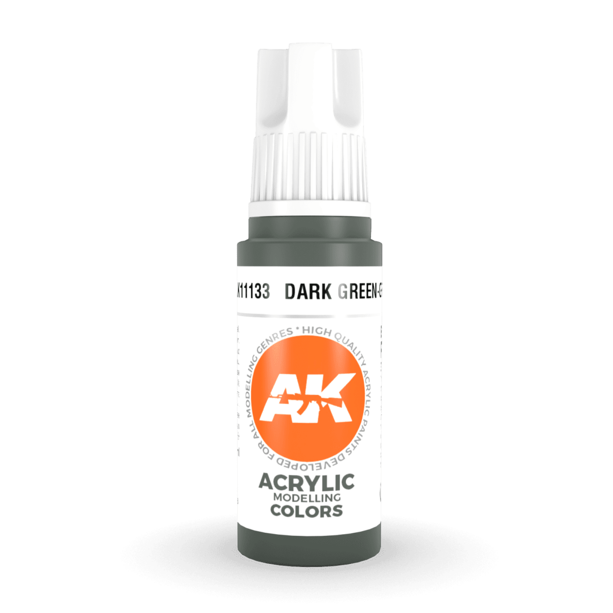 AK Interactive 3rd Gen Acrylic - Dark Green-Grey 17ml (AK11133)