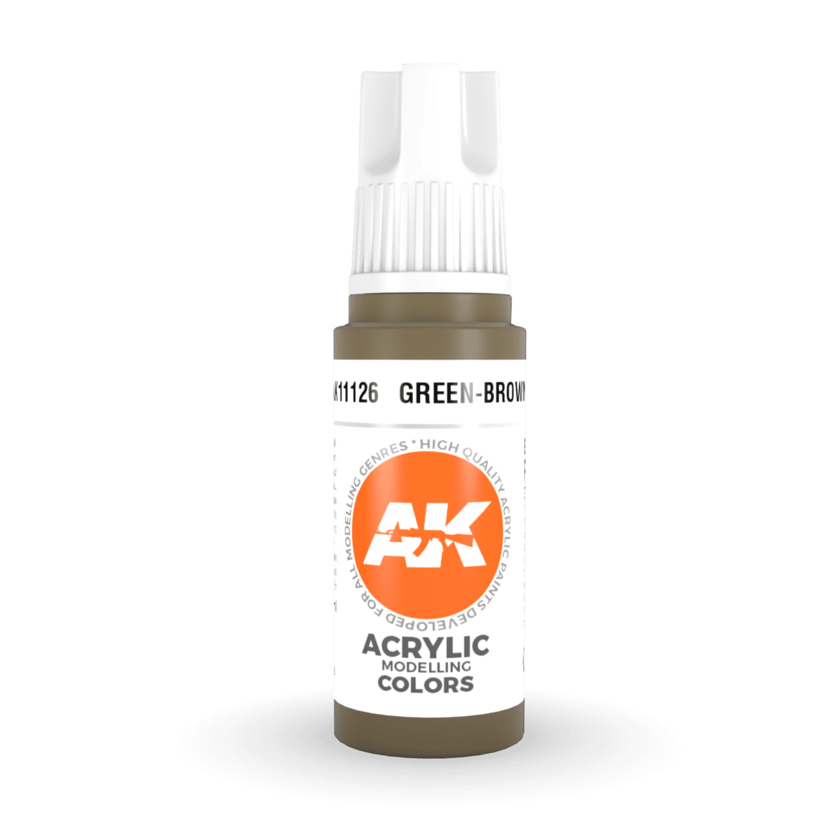 AK Interactive 3rd Gen Acrylic - Green-Brown 17ml (AK11126)