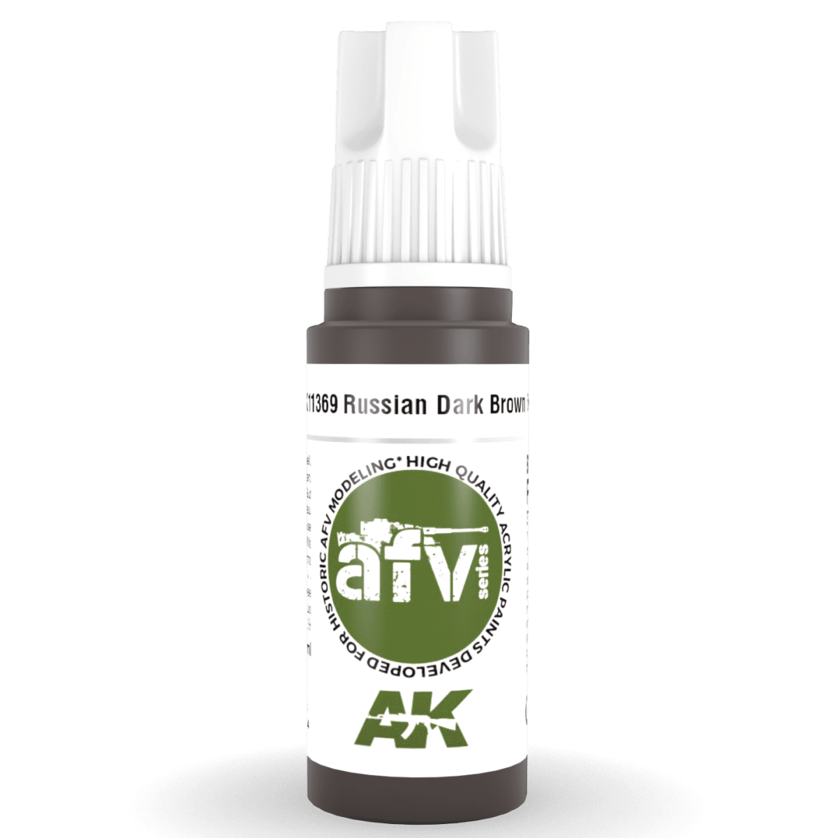 AK Interactive 3rd Gen Acrylic - Russian Dark Brown 6K 17ml (AK11369)