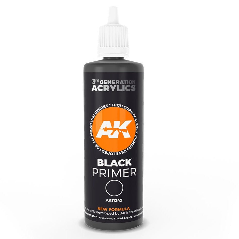 AK Interactive 3rd Gen Black Primer 100ml (AK11242)