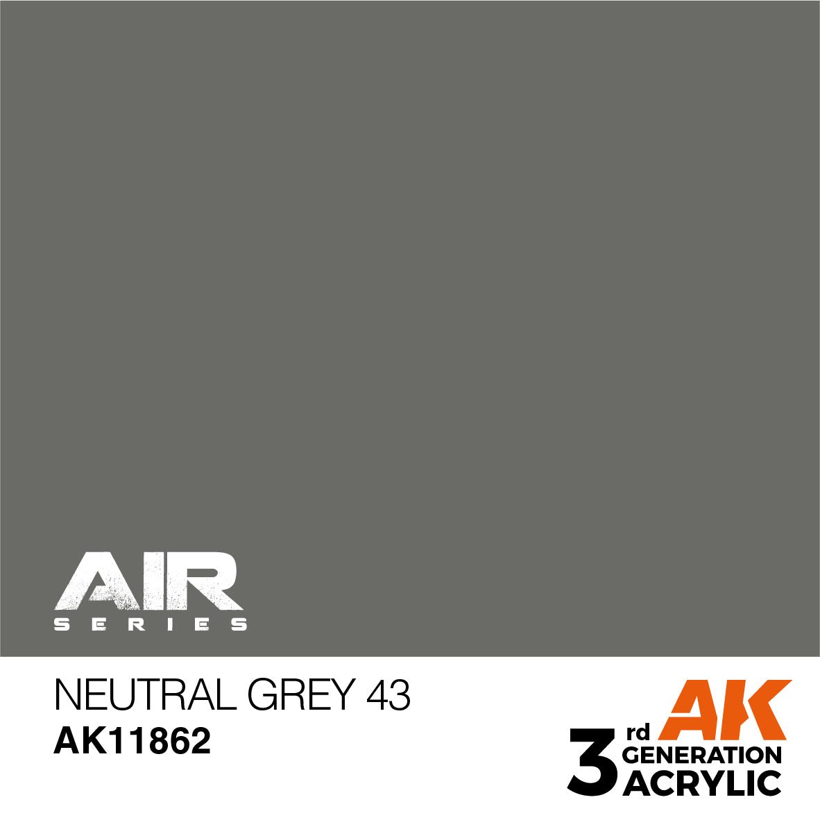AK Interactive 3rd Gen Neutral Grey 43 (AK11862)