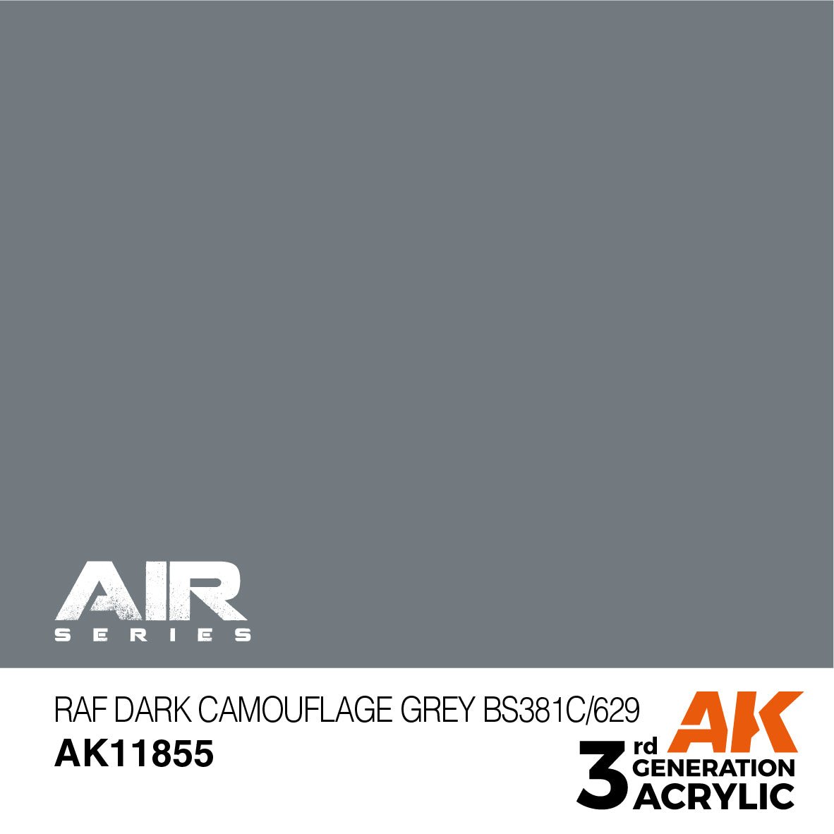AK Interactive 3rd Gen RAF Dark Camouflage Grey BS381C/629 (AK11855)