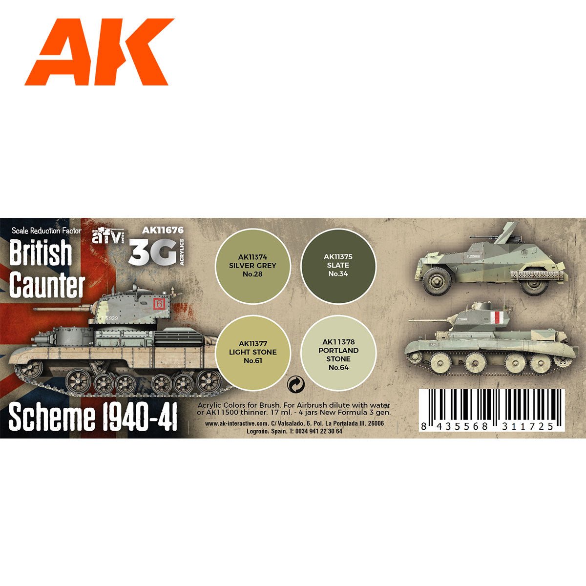 AK Interactive - British Caunter Scheme 1940-1941 (AK11676)