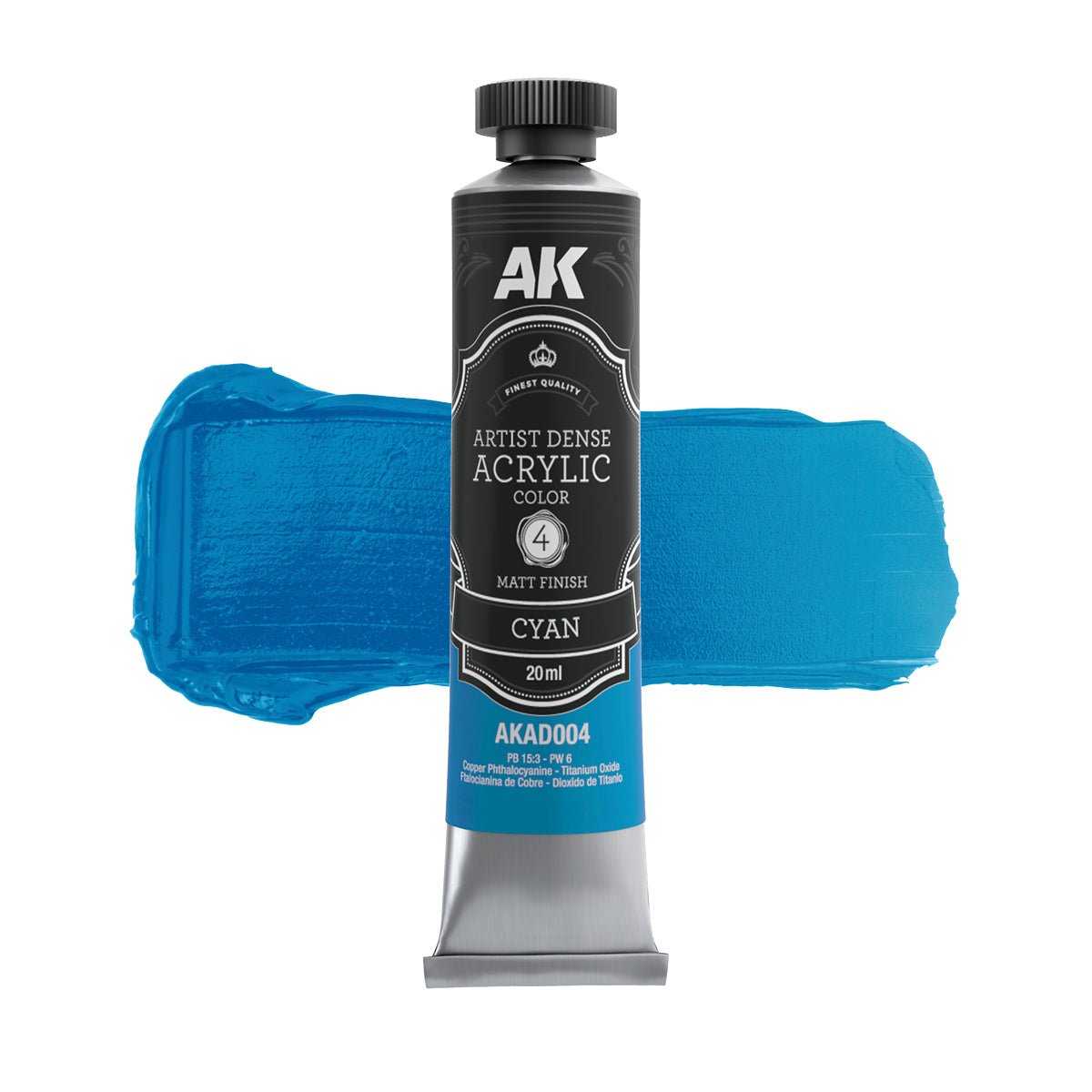 AK Interactive Dense Acrylic Cyan (AKAD004)