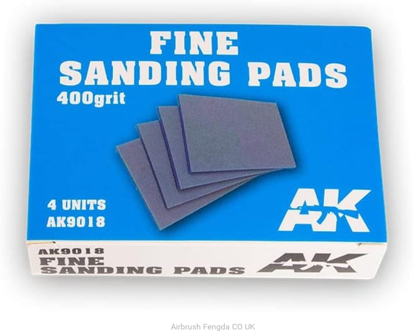 AK Interactive Fine Sanding Pads 400 Grit X 4 (AK9018)