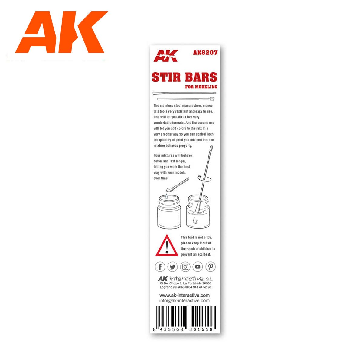 AK Interactive Modelling Stirring Bars (AK8207)