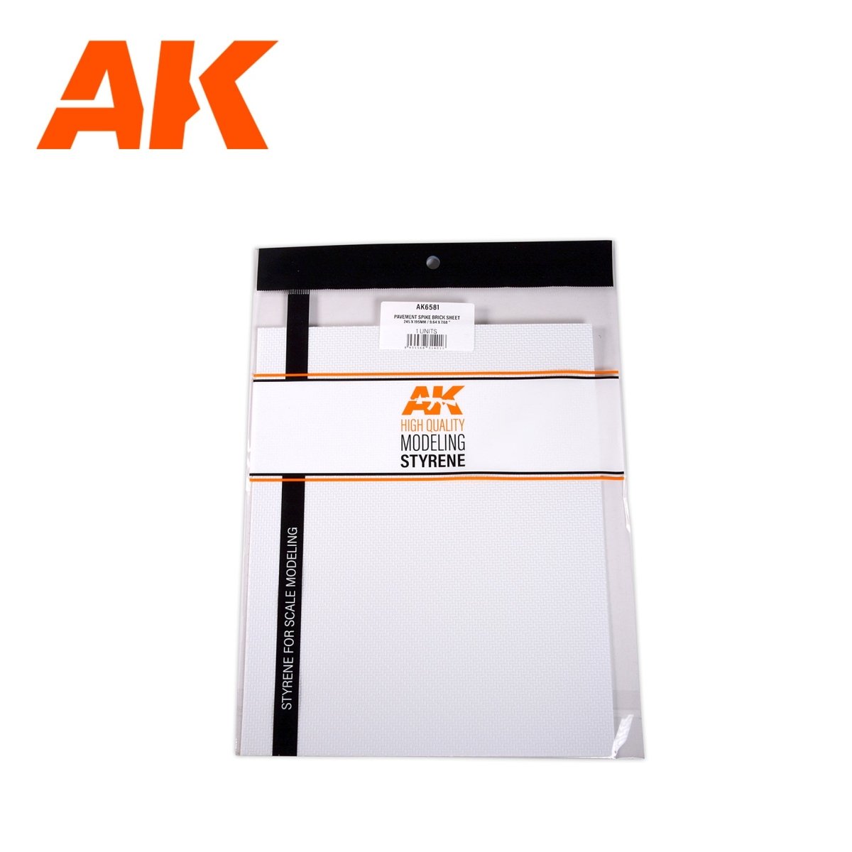 AK Interactive - Pavement Spike Brick Sheet 245x195mm/9.64x7.68" 1U (AK6581)