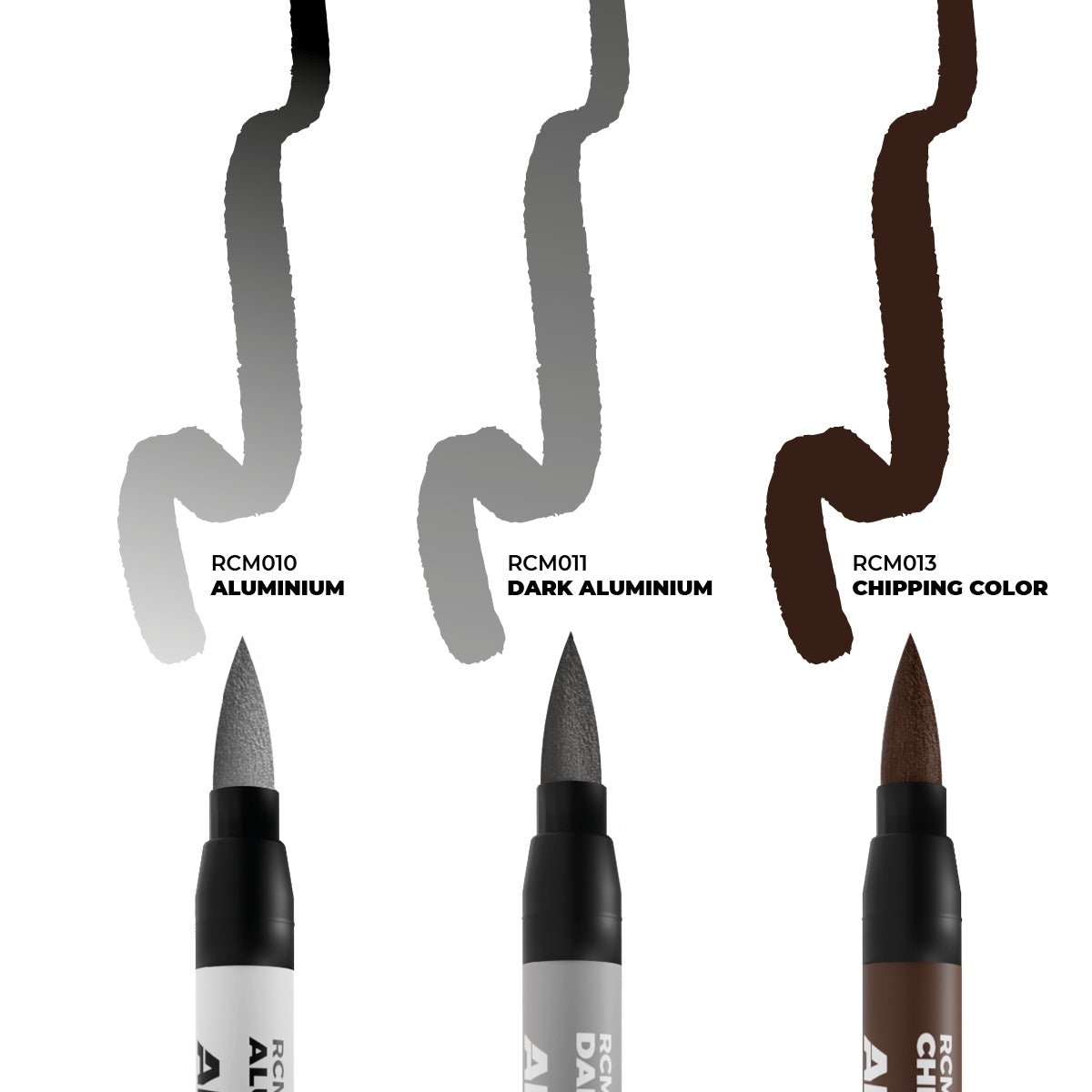 AK Interactive Real Colors Markers - Chipping Set (RCM105)