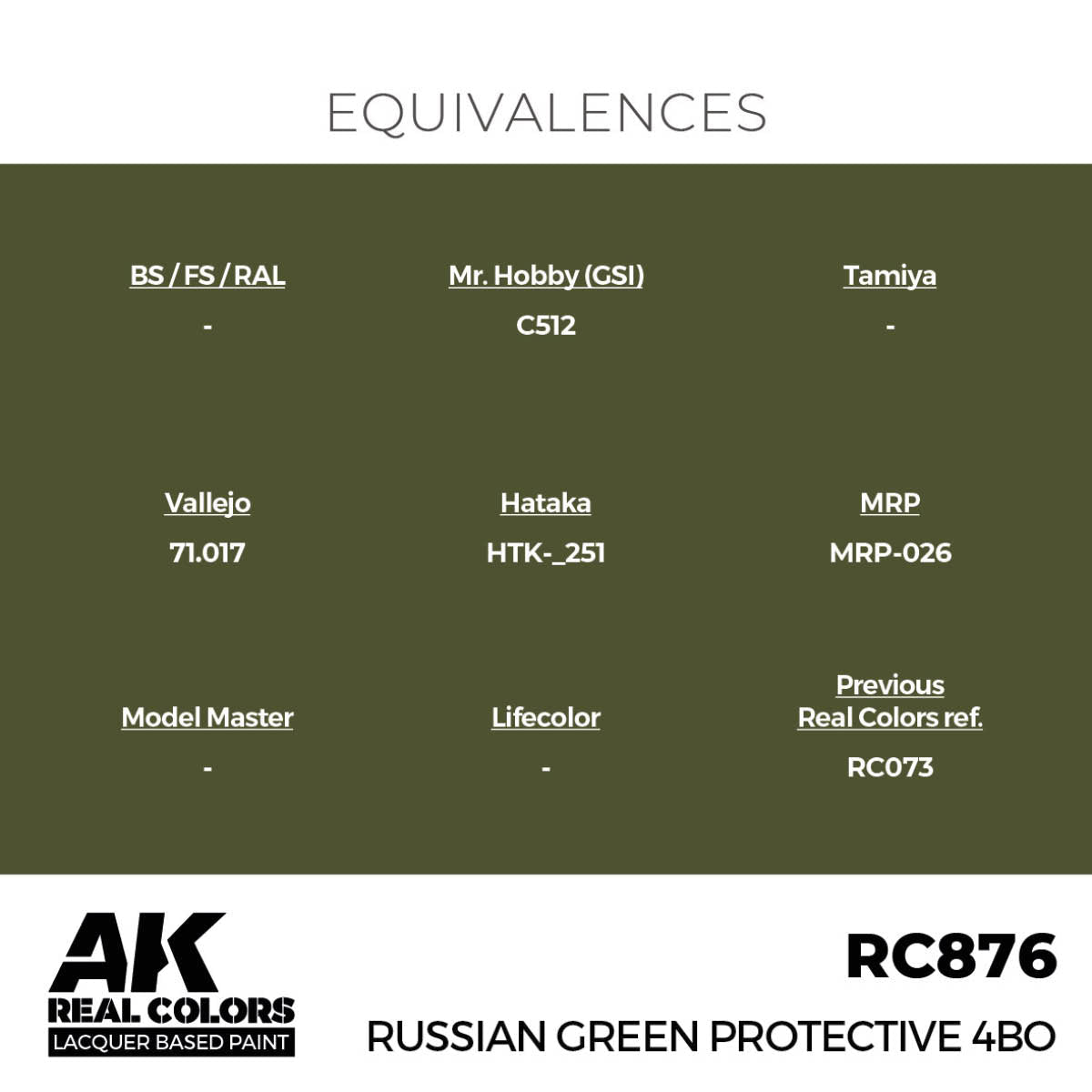 AK Interactive Real Colors - Russian Green Protective 4BO (RC876)