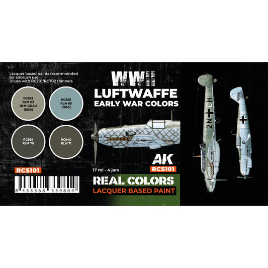 AK Interactive Real Colors - WWII Luftwaffe Early War Set (RCS101)