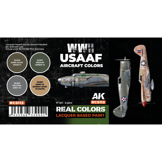 AK Interactive Real Colors - WWII USAAF Aircraft Set (RCS113)