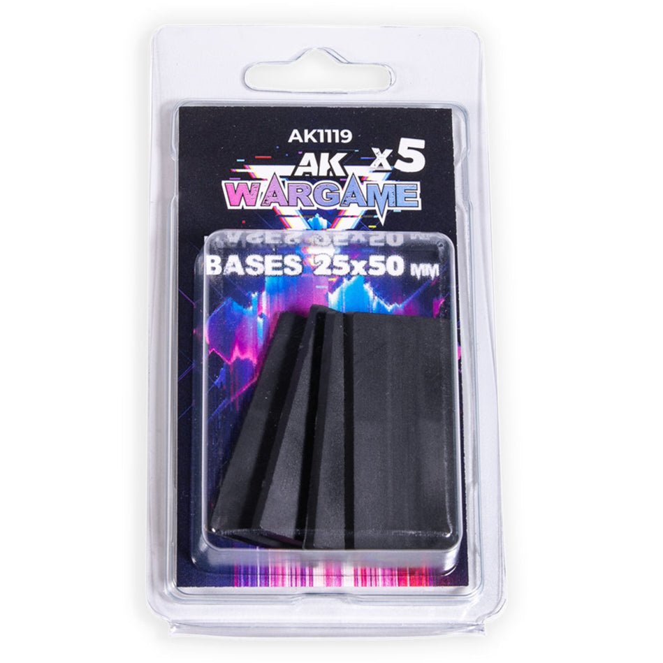 AK Interactive - Rectangular Bases 25x50mm X 5 (AK1119)