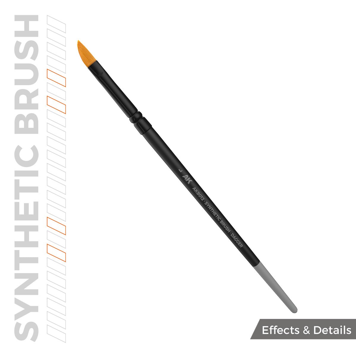 AK Interactive Synthetic Brush - Dagger L (AKB012)