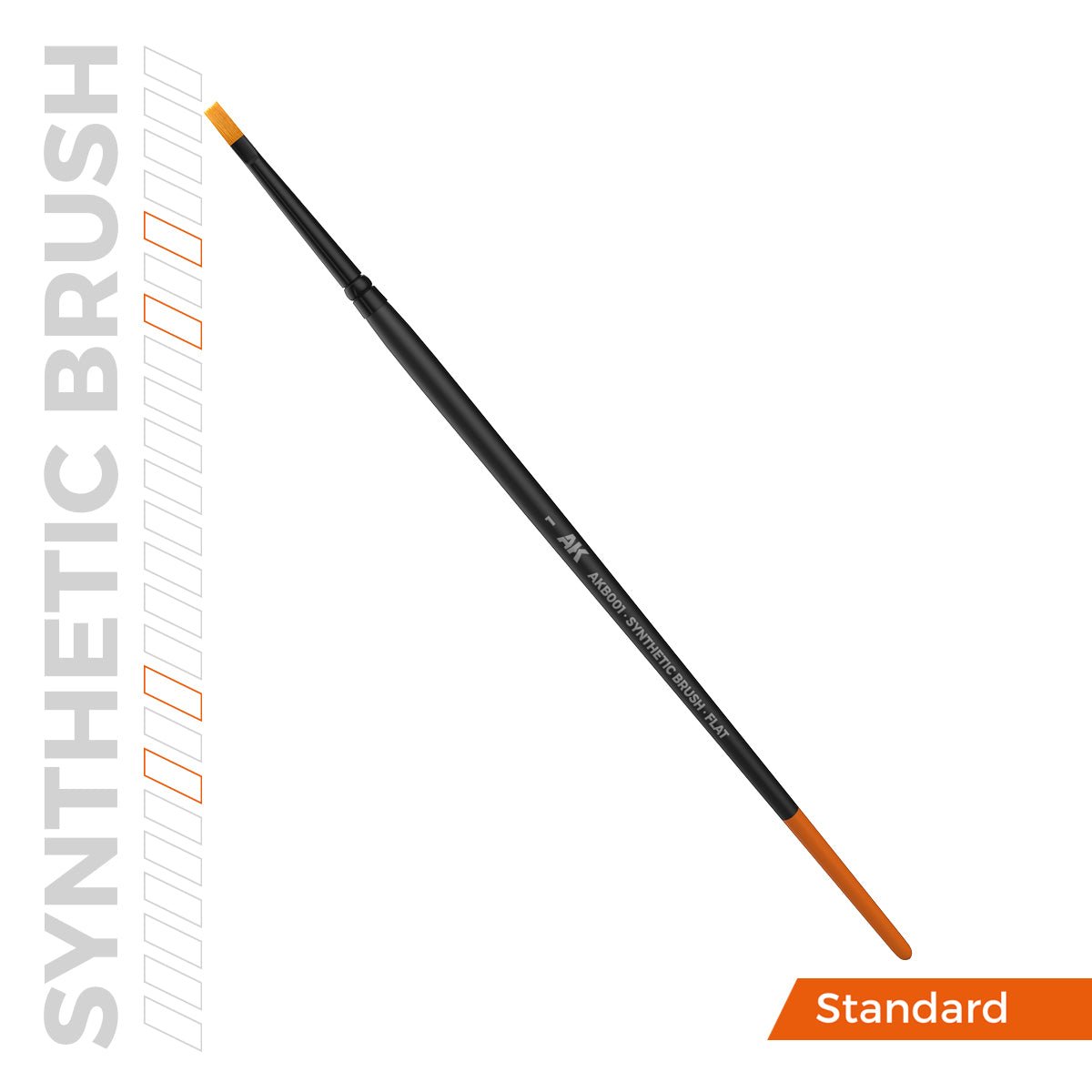 AK Interactive SYNTHETIC BRUSH - FLAT 1 (AKB001)