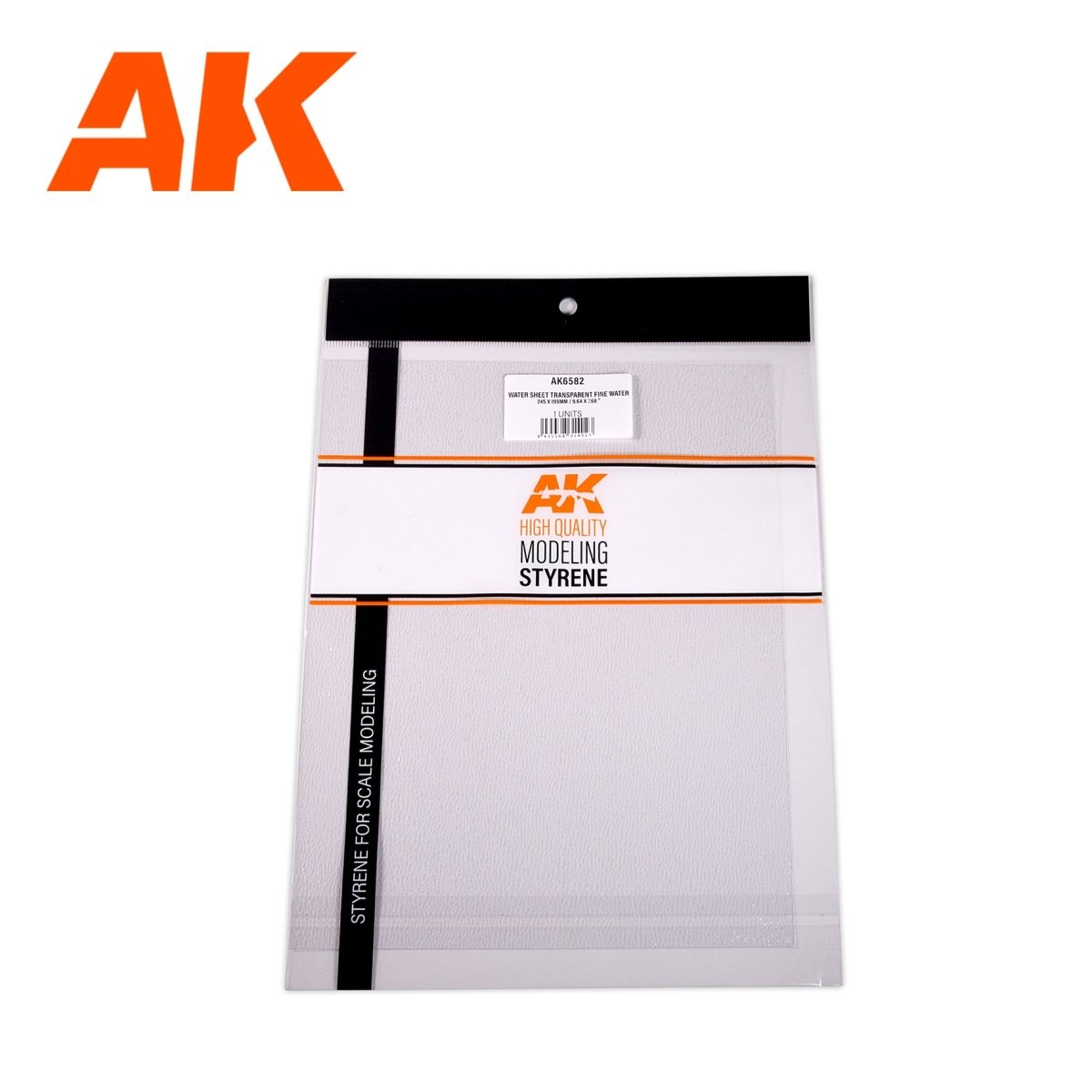 AK Interactive - Water Sheet Transparent Fine Water 245x195mm (AK6582)
