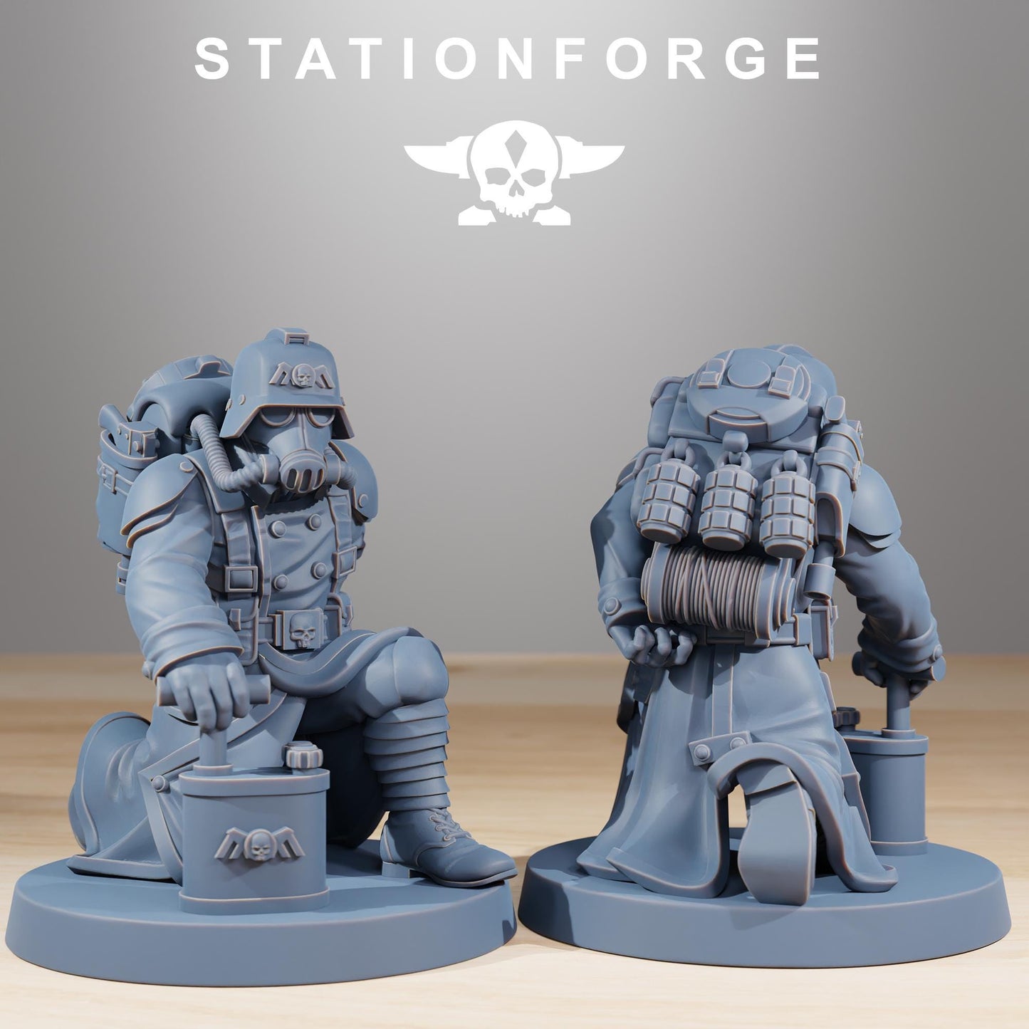 Station ForgeGrimGuard Acolytes 3d printed proxie Wargames