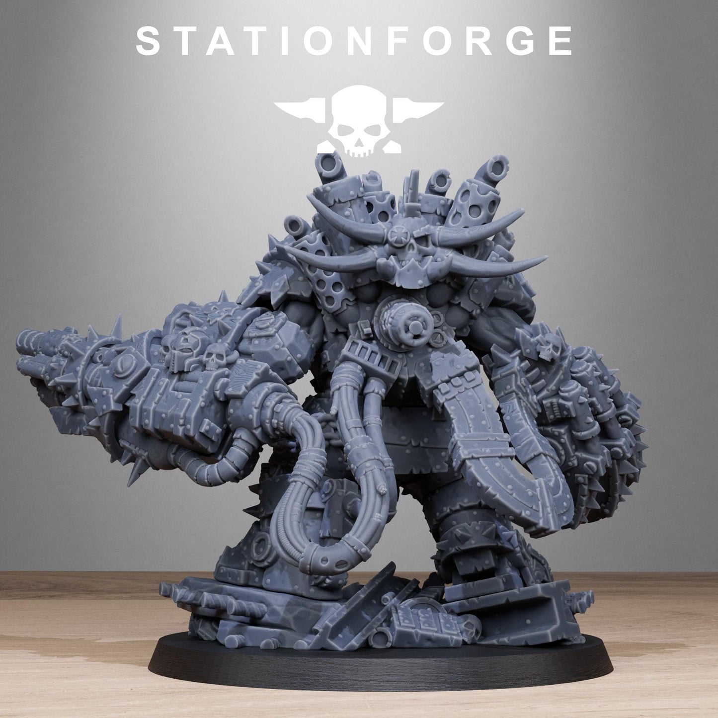 Station Forge Orkaz_Grand_Nutta v3 minitures Tabletop RPG Wargaming custom weapon choice now available