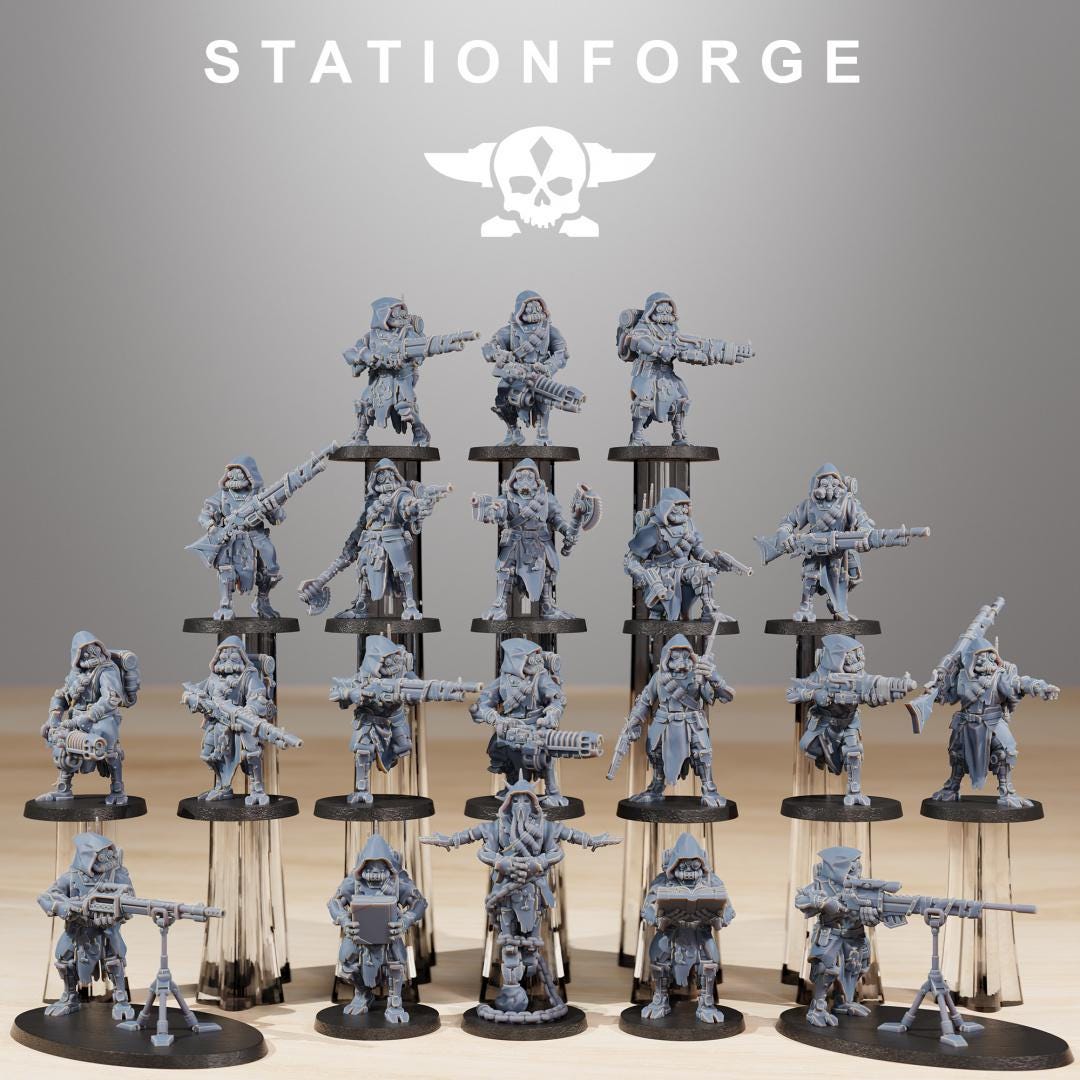Station Forge Scavenger Rangers Builder Kit Proxy minitures Tabletop RPG Wargaming