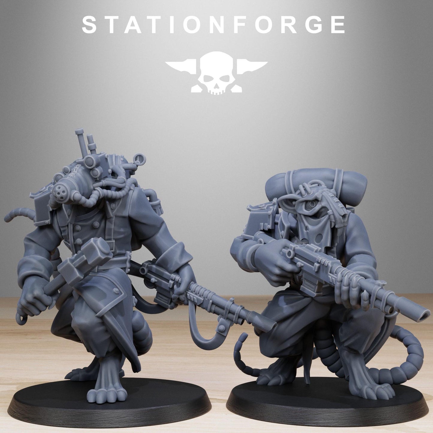 Station Forge GrimGuard Raticus 3d printed proxie Wargames