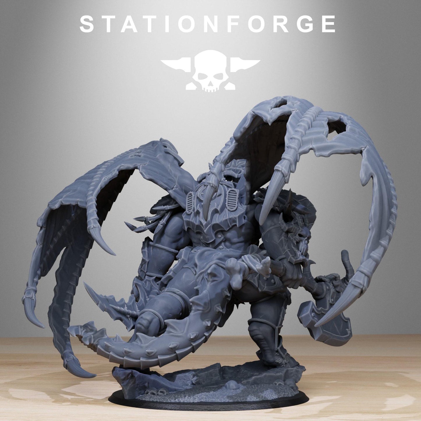 Station Forge Corrupted_Demon 80mm base Proxy minitures Tabletop RPG Wargaming