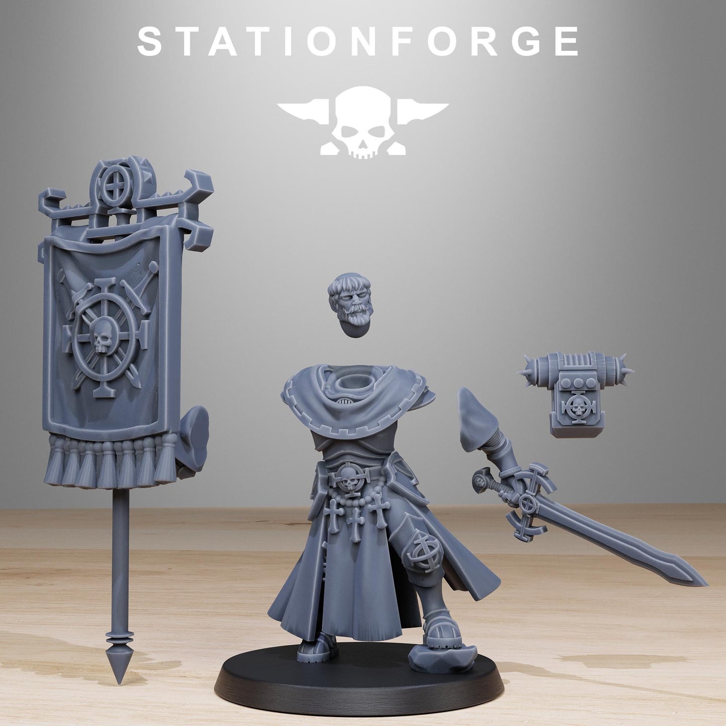 Station Forge Vodalites Brotherhood Bearer 3d printed proxie Wargames