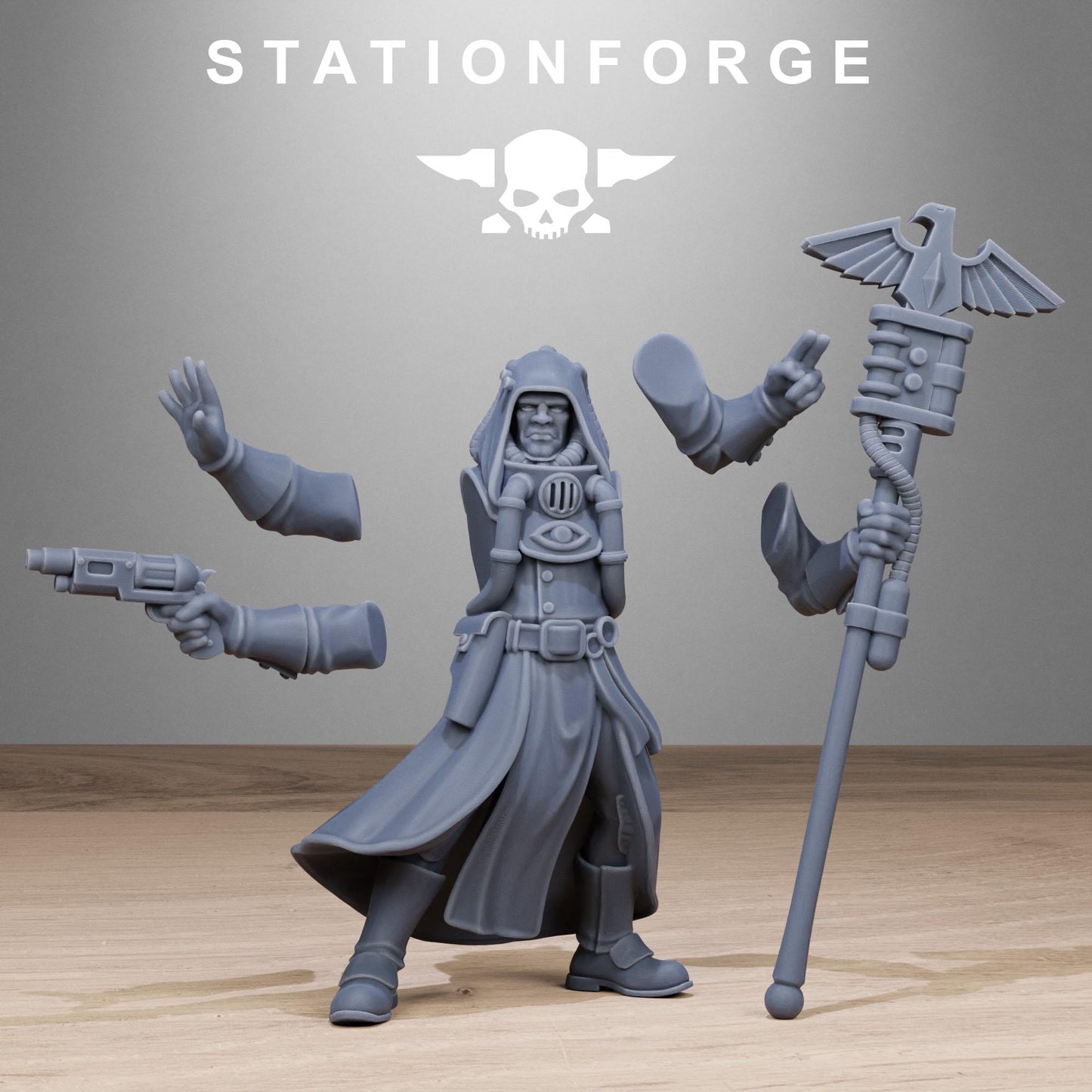 Station Forge Grimcorp Seers 3d printed proxie Wargames New Faction