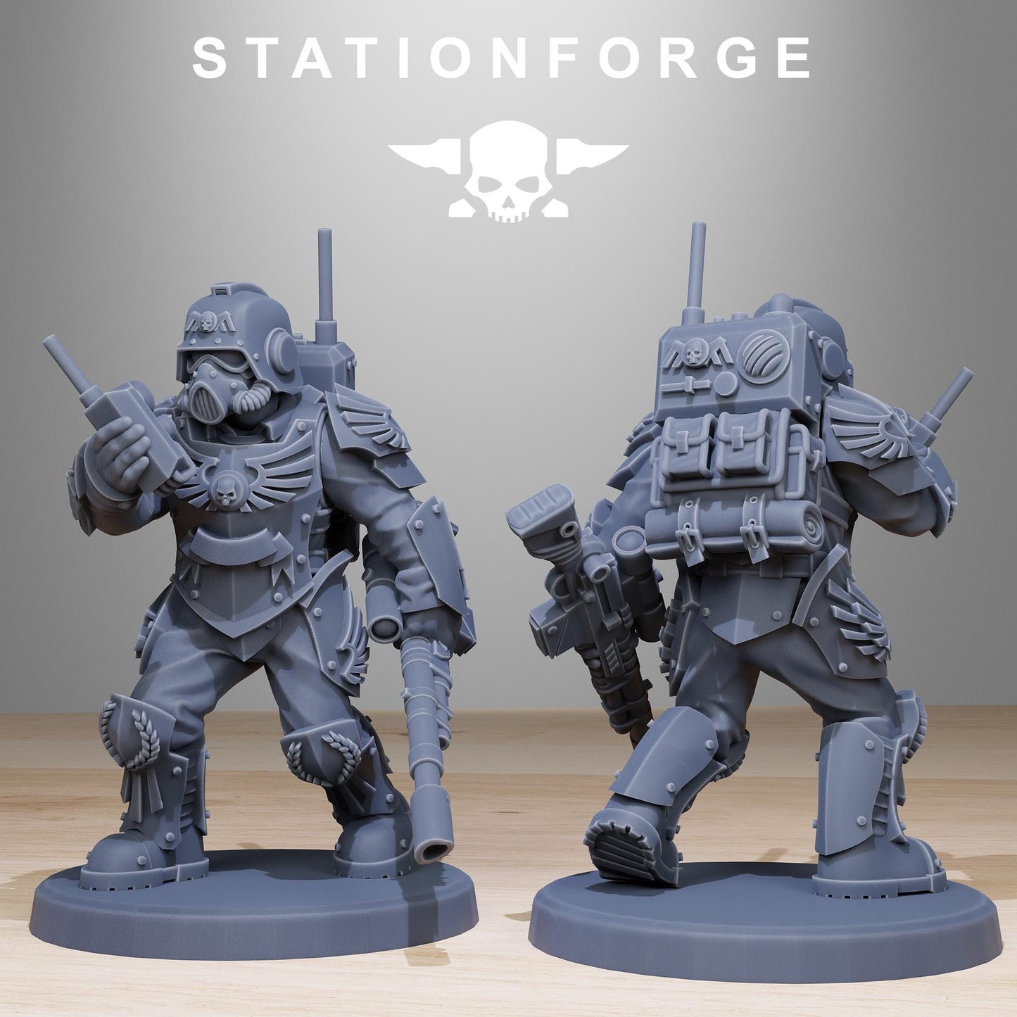 Station Forge GrimGuard_Elites 3d printed proxie Wargames