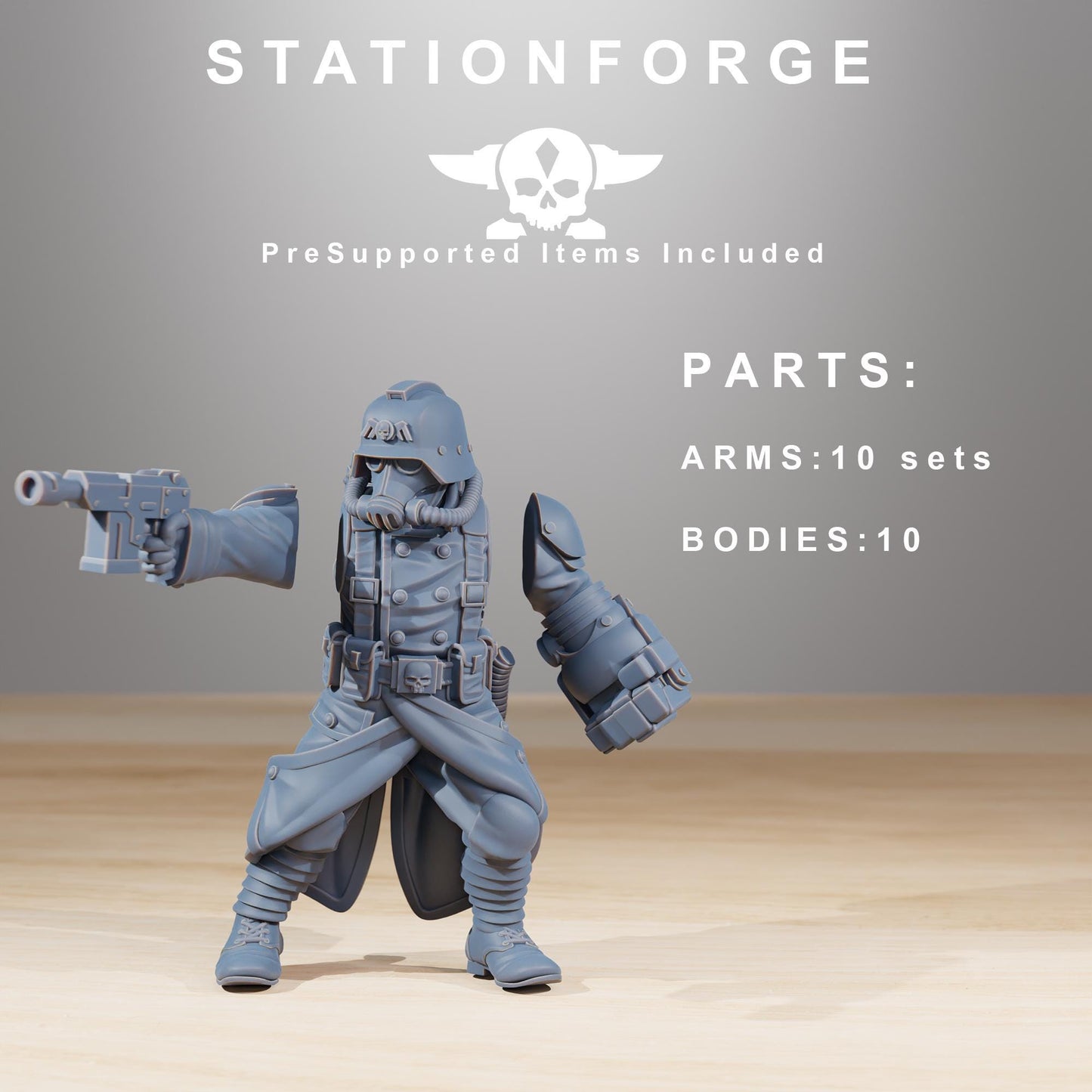 Station ForgeGrimGuard Acolytes 3d printed proxie Wargames