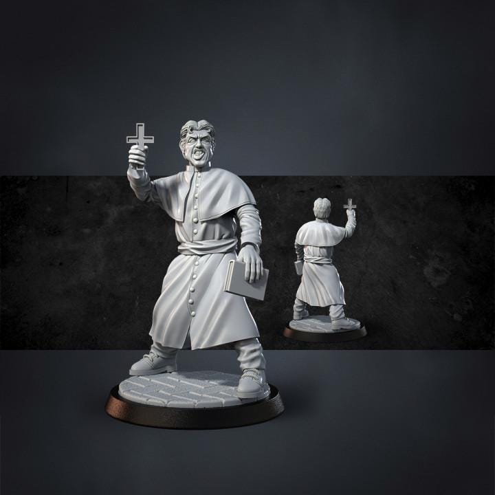 Miniatures for Horror Games Set 2 dnd approx 35mm high Abs resin