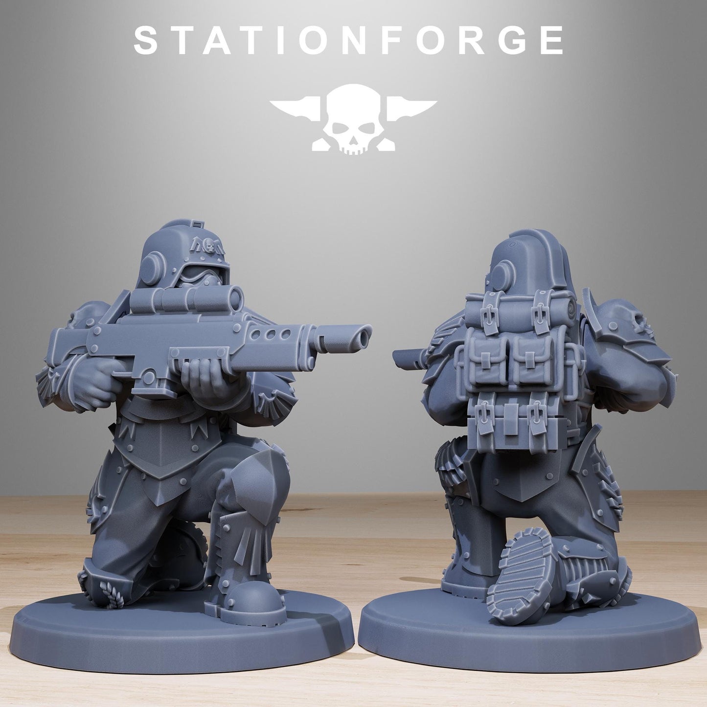 Station Forge GrimGuard_Elites 3d printed proxie Wargames
