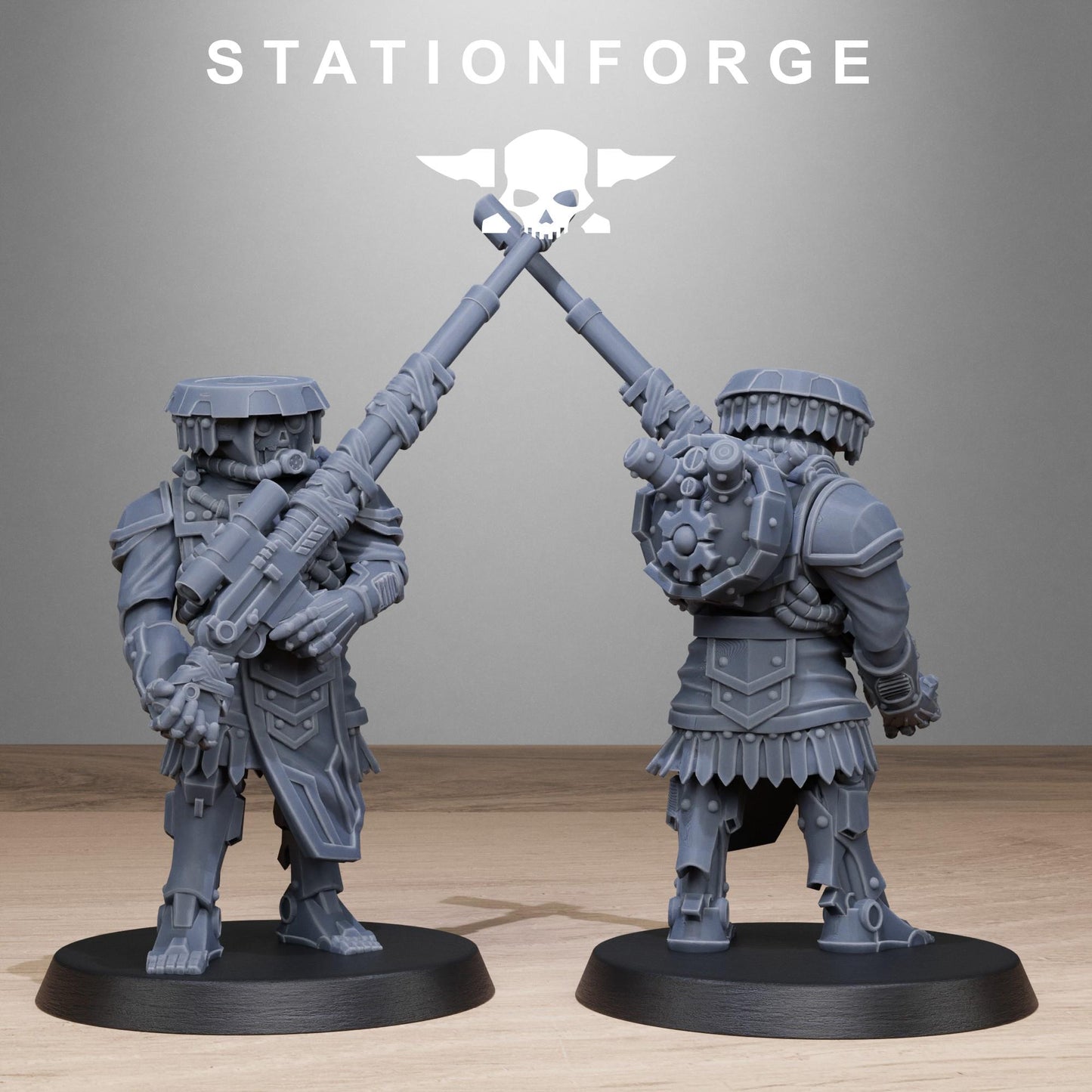 Station Forge Scavenger Snipers 3d printed proxie Wargames Minitures