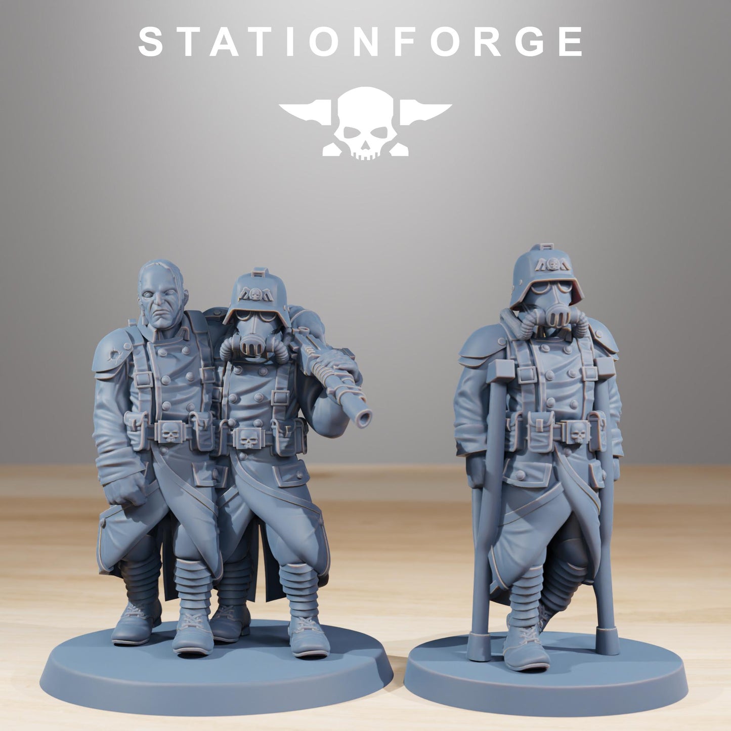 Station Forge GrimGuard Casualties 3d printed proxie Wargames
