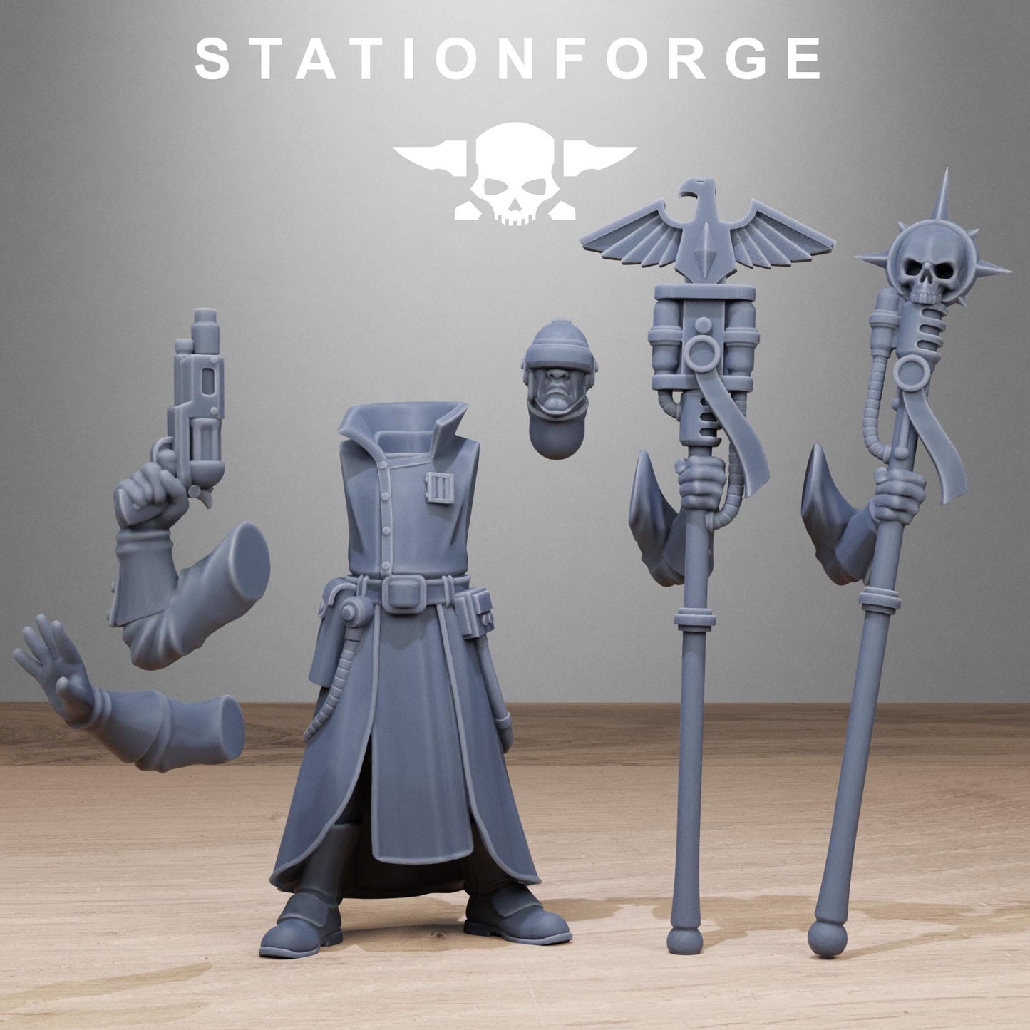 Station Forge Grimcorp Seers 3d printed proxie Wargames New Faction