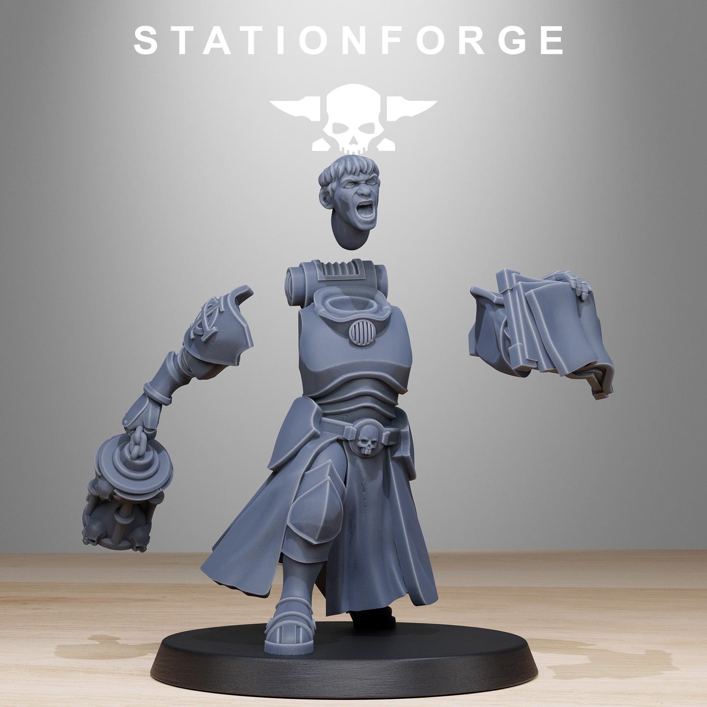 Station Forge Vodalites Pulpit 3d printed proxie Wargames